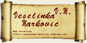 Veselinka Marković vizit kartica